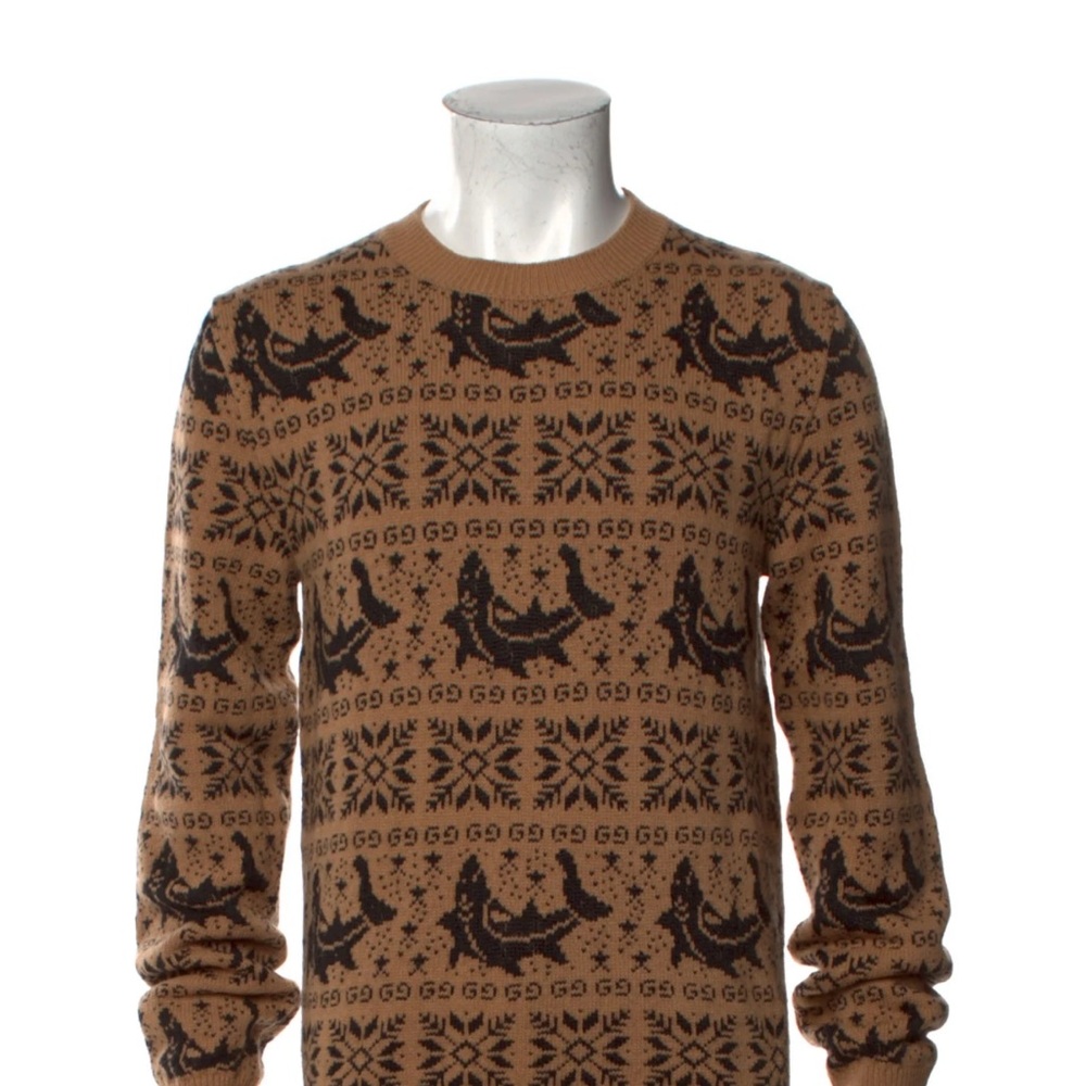 Gucci Brown and Black Patterned Sweater